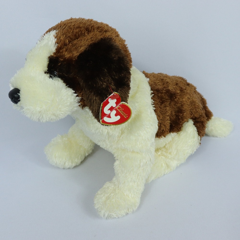 Ty Classic Rescue St Bernard Dog Plush Brown White Stuffed Animal 2000 with Tag